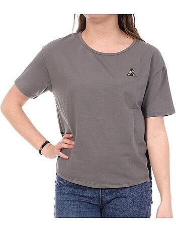 T-Shirt Feminina Le Coq Sportif Solta Cinzenta