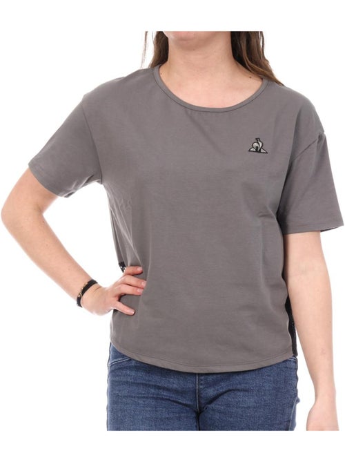T-Shirt Feminina Le Coq Sportif Solta Cinzenta - Kiabi T-Shirt Feminina Le Coq Sportif Solta Cinzenta - Kiabi