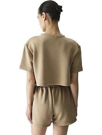 T-shirt feminina silky feel com pespontos penti