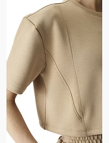 T-shirt feminina silky feel com pespontos penti