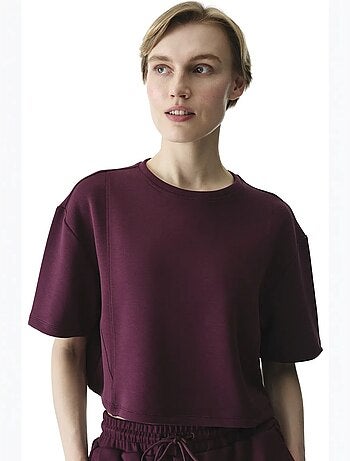 T-shirt feminina silky feel com pespontos penti