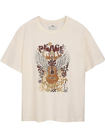 T-shirt feminina teddy smith harmony branco