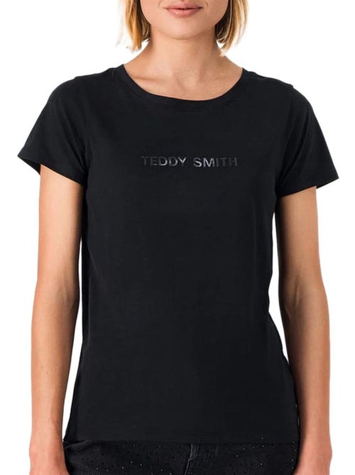 T-shirt Feminina Teddy Smith Ticia Preto - Kiabi T-shirt Feminina Teddy Smith Ticia Preto - Kiabi