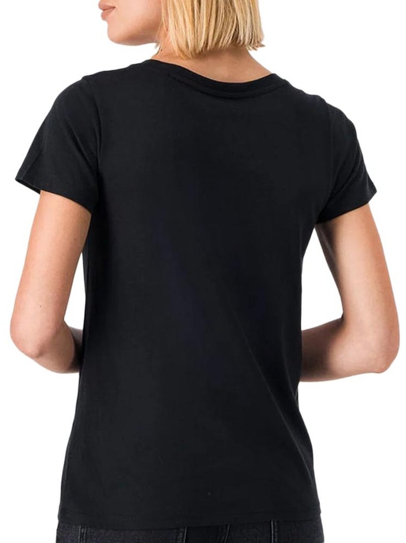 T-shirt Feminina Teddy Smith Ticia Preto Preto - Kiabi