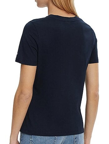 T-shirt tommy hilfiger branco regular para mulher