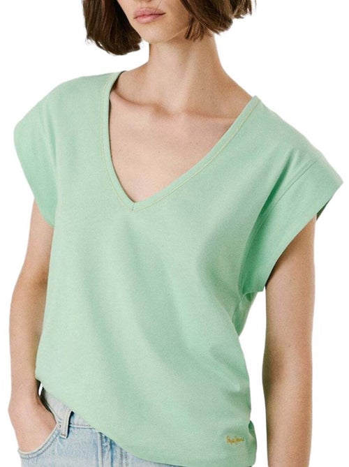 T-shirt Feminina Verde Anabelle Pepe Jeans - Kiabi