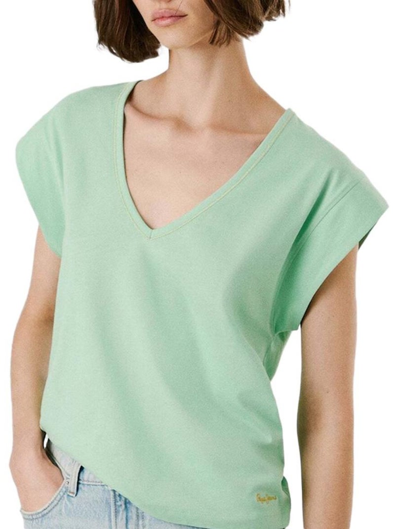 T-shirt Feminina Verde Anabelle Pepe Jeans Verde - Kiabi