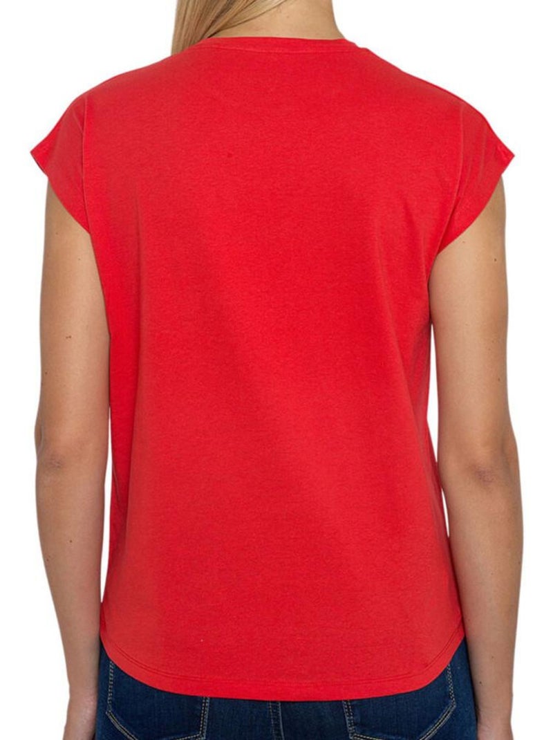 T-shirt Feminina Vermelha Pepe Jeans Bloom Vermelho - Kiabi