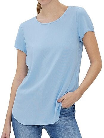 T-shirt Feminina Vero Moda Becca Azul