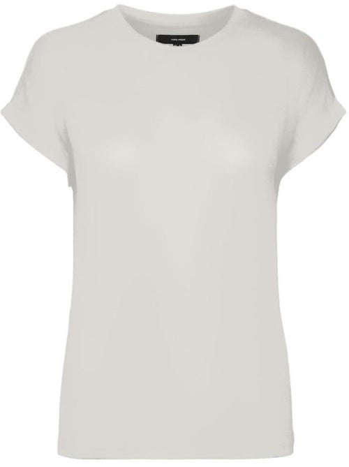 T-Shirt Feminina Vero Moda Brianna Branca 10291353 - Kiabi