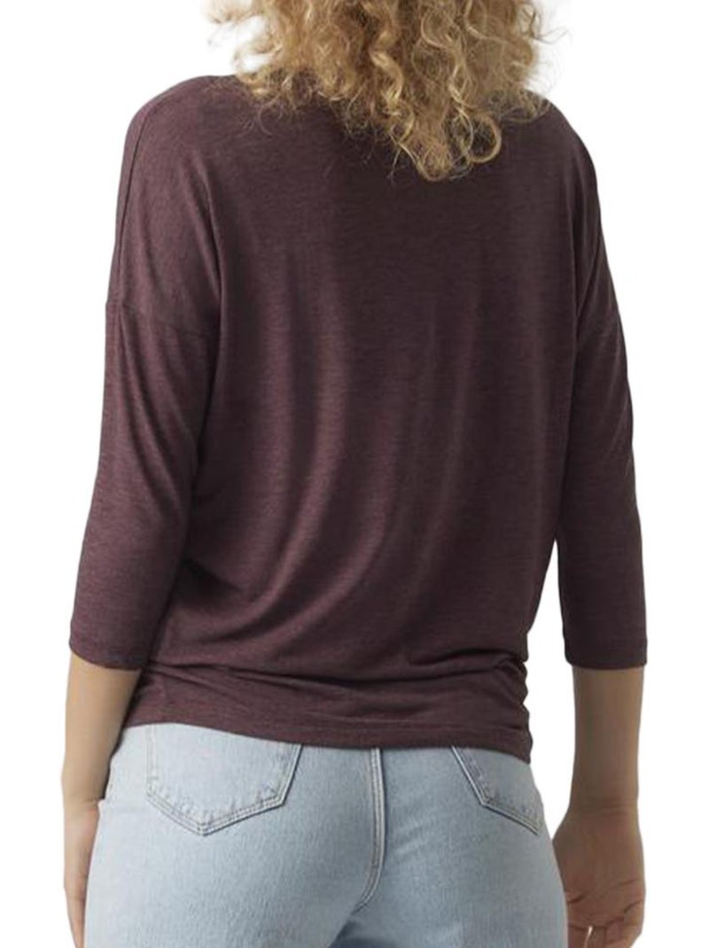 T-Shirt Feminina Vero Moda Carla Violeta Roxo - Kiabi
