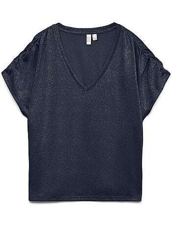 T-shirt bege feminina vero moda golda