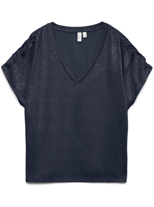 T-shirt Feminina Vero Moda Golda Azul Marinho - Kiabi T-shirt Feminina Vero Moda Golda Azul Marinho - Kiabi