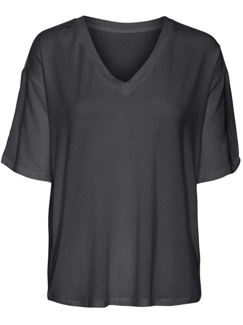 T-Shirt Feminina Vero Moda Hira Cinzenta - Kiabi
