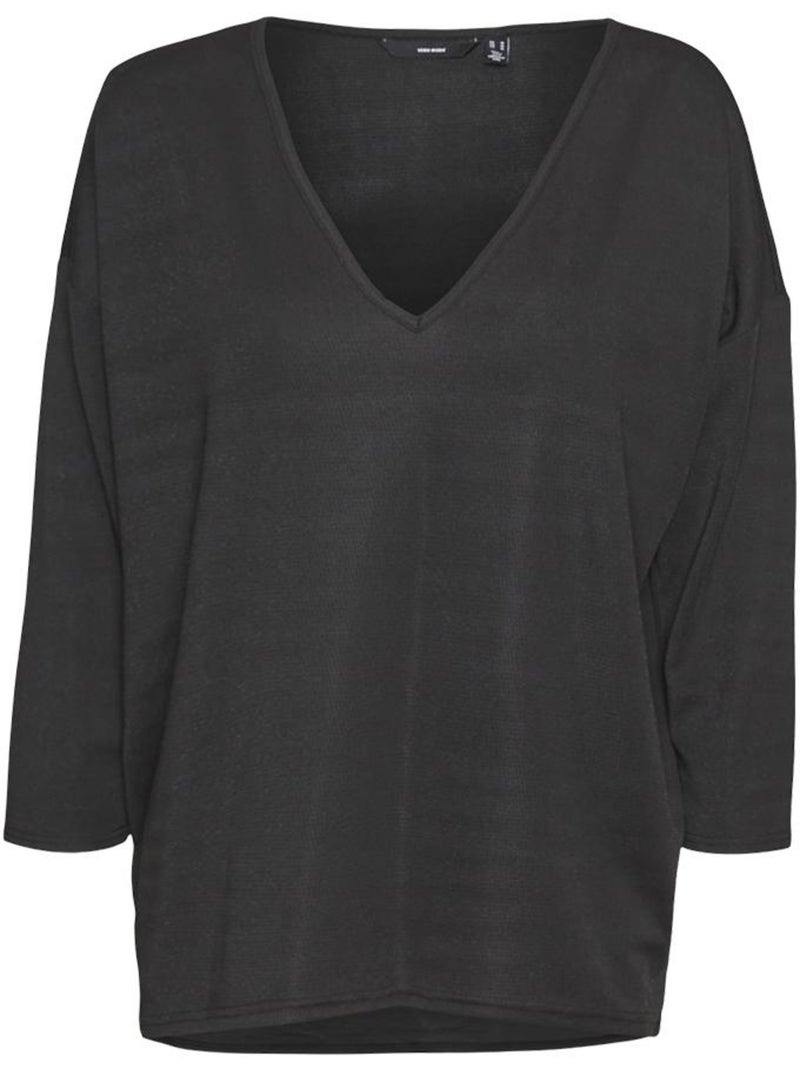 T-Shirt Feminina Vero Moda Kanva Preta Preto - Kiabi