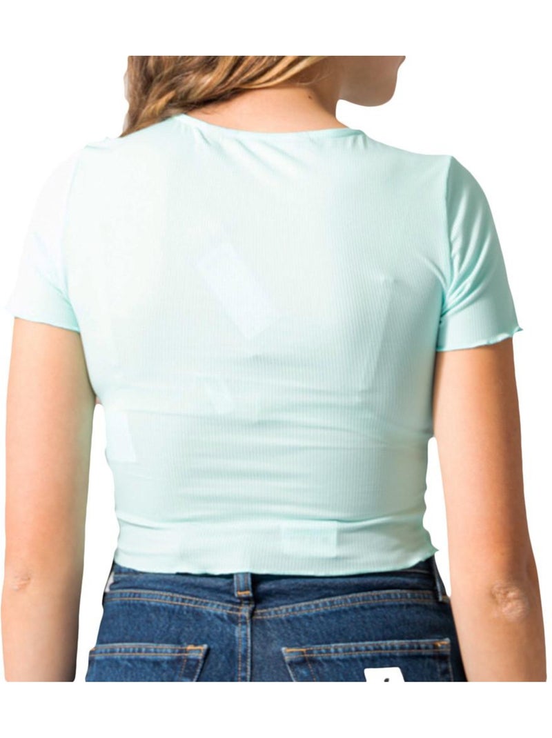 T-Shirt Feminina Vero Moda Madi Jill Azul Azul - Kiabi