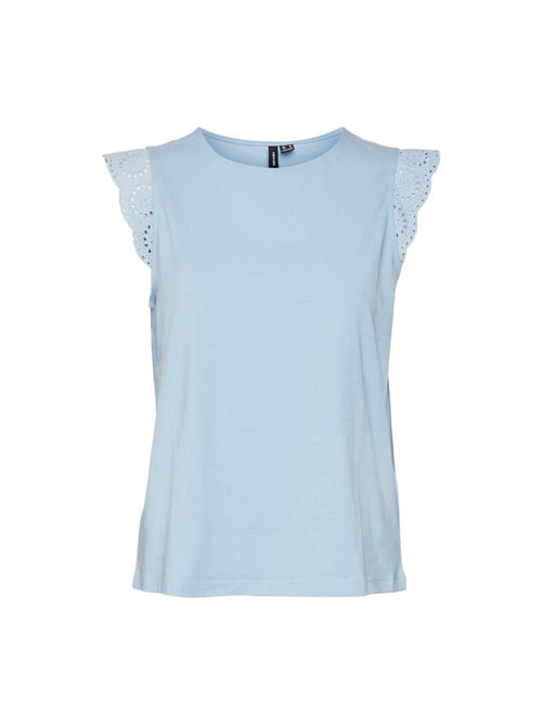 T-Shirt Feminina Vero Moda Memily Azul - Kiabi T-Shirt Feminina Vero Moda Memily Azul - Kiabi