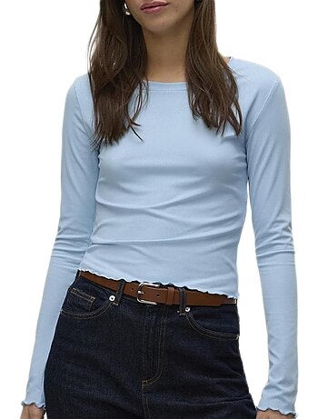 T-shirt kaki sofia vero moda para mulher