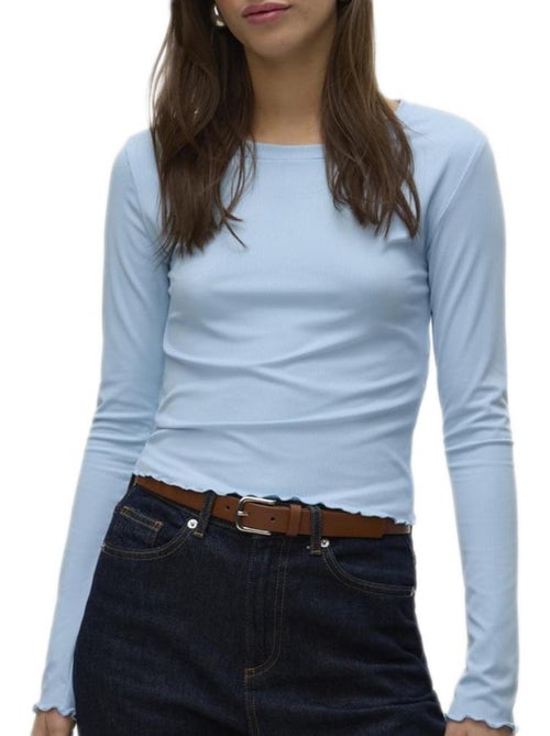 T-shirt Feminina Vero Moda Sofia Azul - Kiabi T-shirt Feminina Vero Moda Sofia Azul - Kiabi