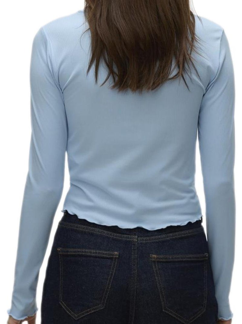 T-shirt Feminina Vero Moda Sofia Azul Azul - Kiabi