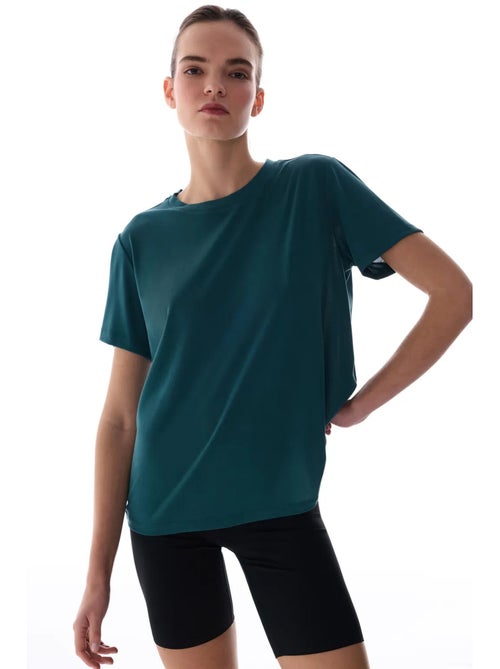 T-shirt feminino gola redonda penti - Kiabi T-shirt feminino gola redonda penti - Kiabi
