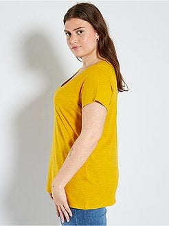 T-shirt flamejada de conceção ecológica - Kiabi