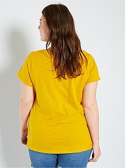 T-shirt flamejada de conceção ecológica - Kiabi