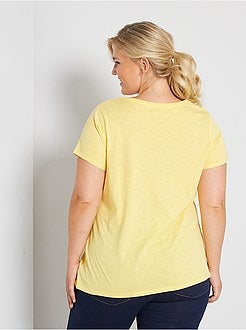 T-shirt flamejada de conceção ecológica - Kiabi