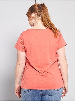 T-shirt flamejada de conceção ecológica - Kiabi