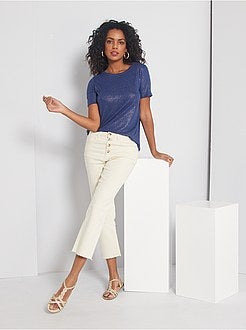 T-shirt fluida brilhante - Kiabi