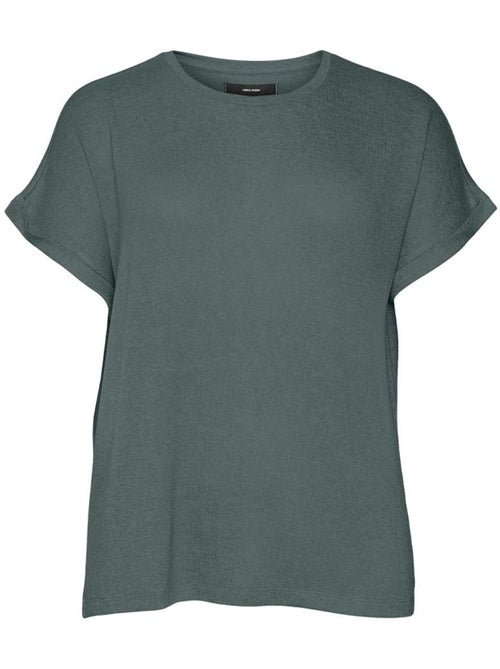 T-shirt Fluida Verde para Mulher Vero Moda Brianna - Kiabi T-shirt Fluida Verde para Mulher Vero Moda Brianna - Kiabi