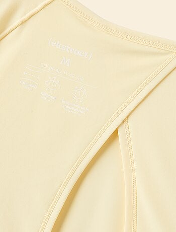 T-shirt fluído com abertura nas costas - (ekstract)