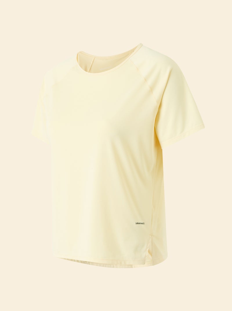 T-shirt fluído com abertura nas costas - (ekstract) Amarelo - Kiabi