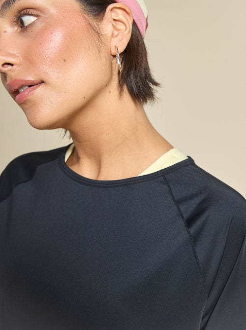 T-shirt fluído com abertura nas costas - (ekstract) - Kiabi