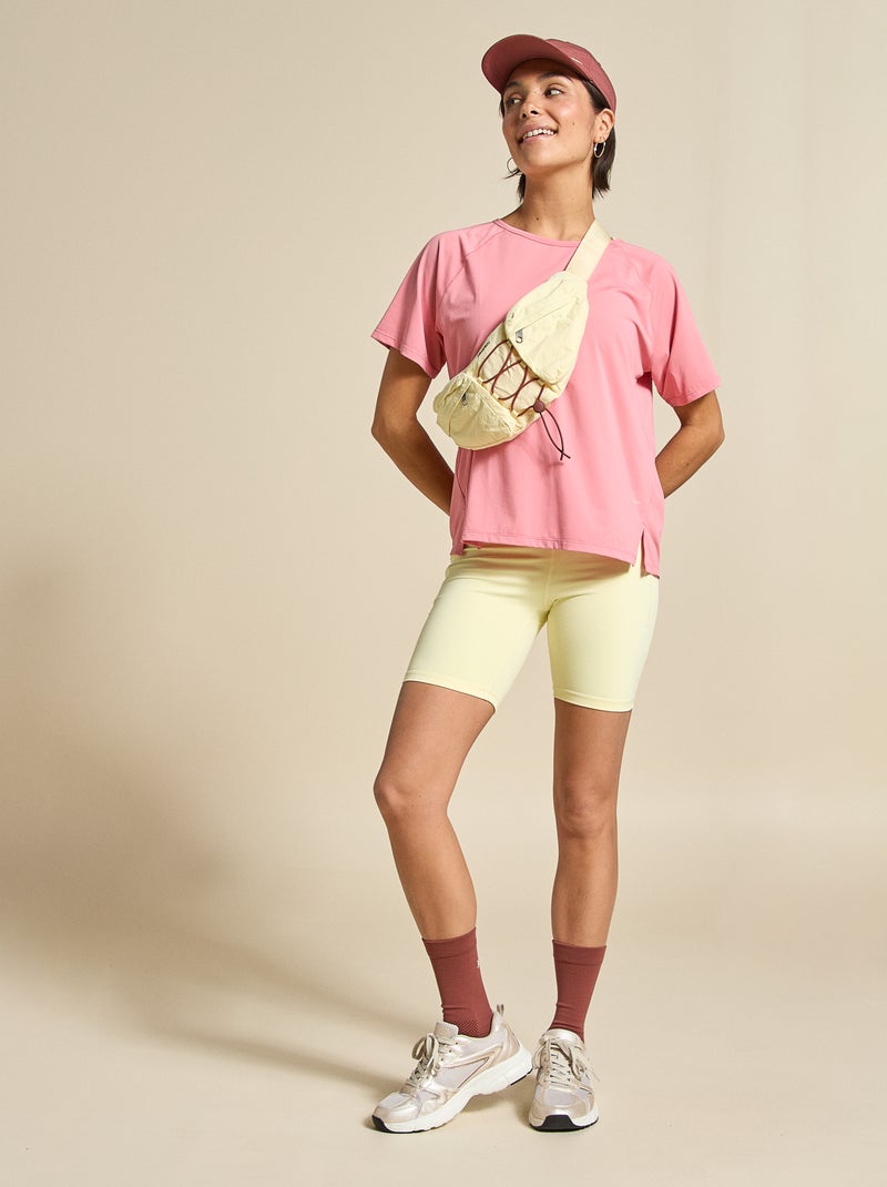 T-shirt fluído com abertura nas costas - (ekstract) Rosa - Kiabi
