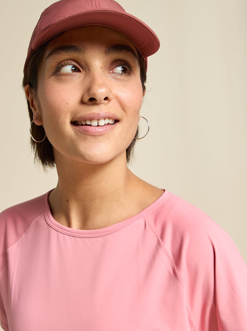 T-shirt fluído com abertura nas costas - (ekstract) Rosa - Kiabi