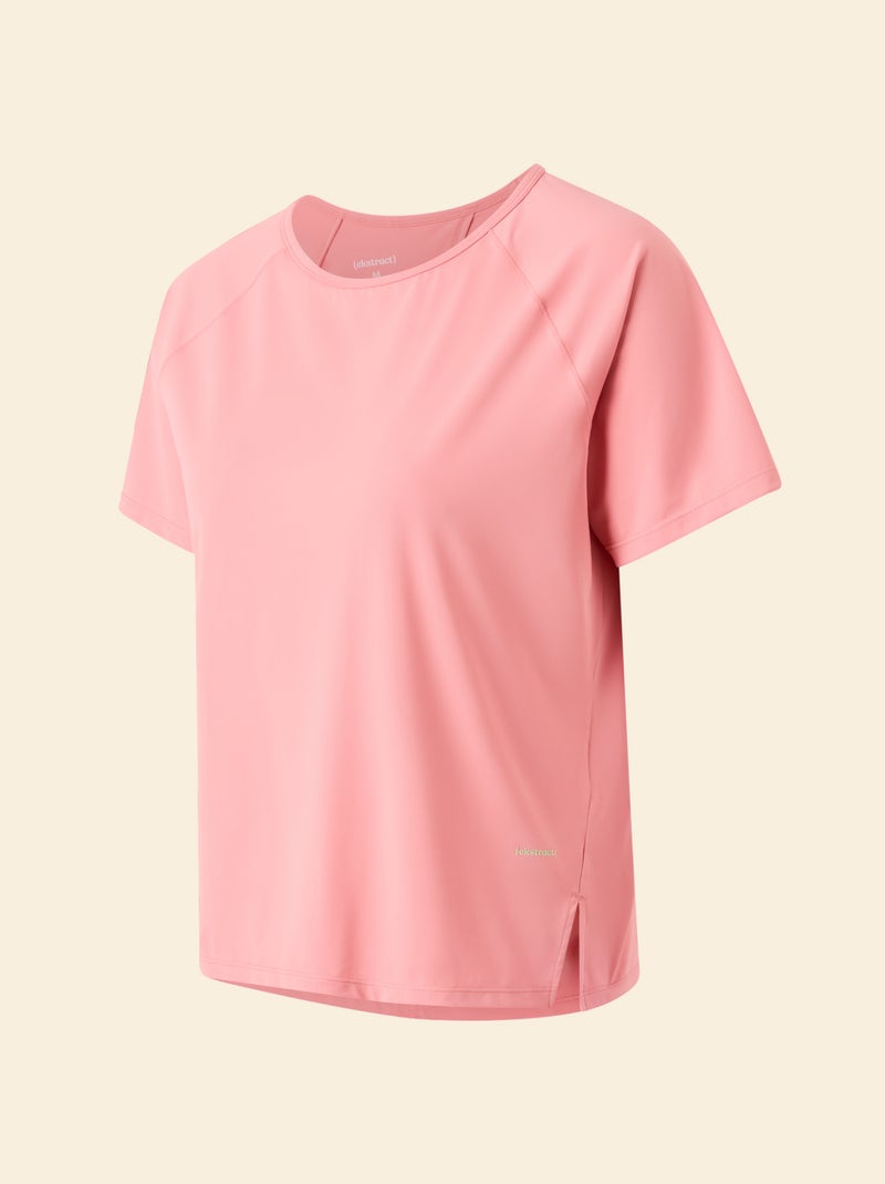 T-shirt fluído com abertura nas costas - (ekstract) Rosa - Kiabi