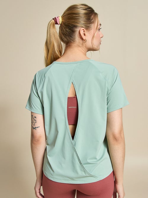 T-shirt fluído com abertura nas costas - (ekstract) - Kiabi