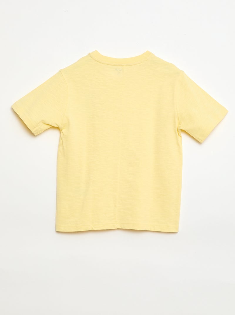 T-shirt folgado Amarelo - Kiabi