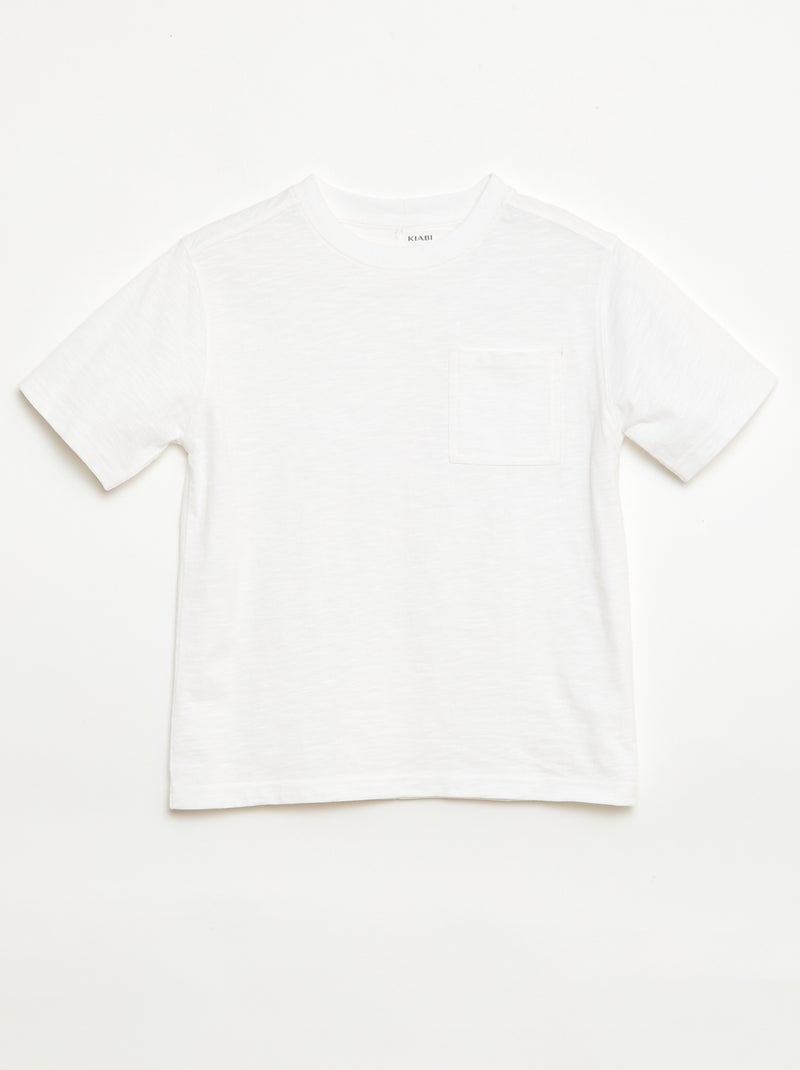 T-shirt folgado Branco - Kiabi