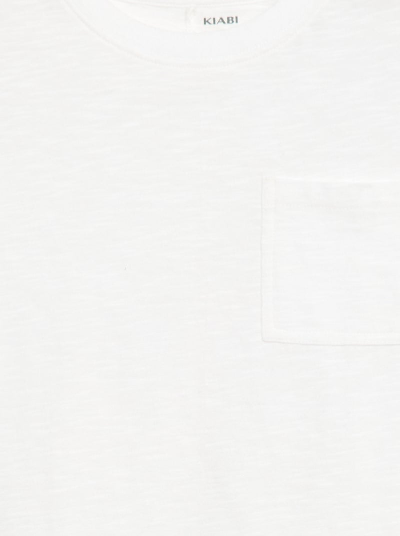 T-shirt folgado Branco - Kiabi