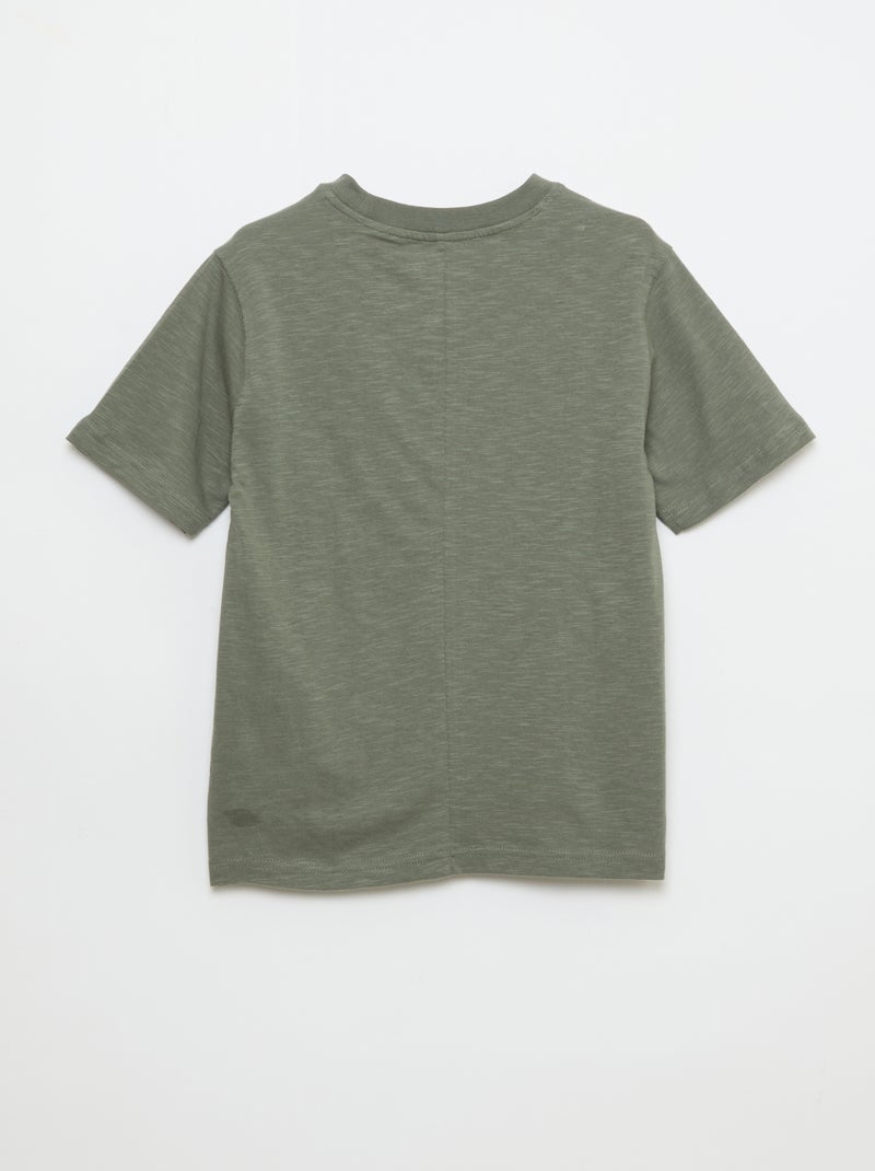 T-shirt folgado Caqui - Kiabi