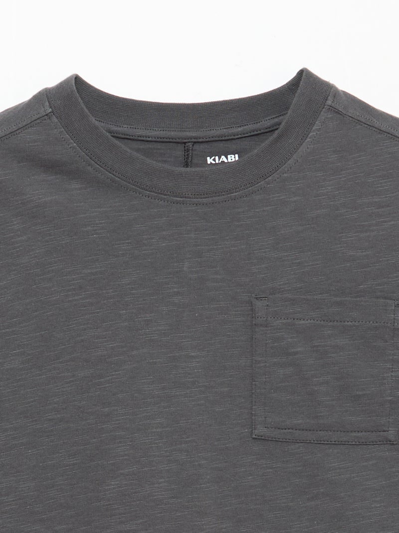 T-shirt folgado Cinza - Kiabi