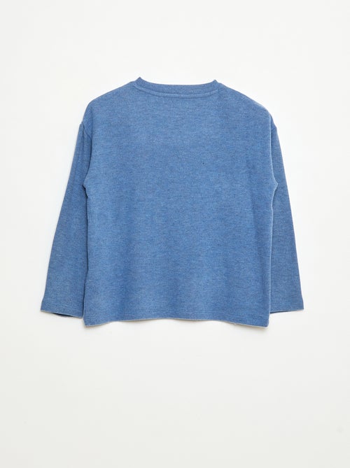 T-shirt folgado com detalhe no peito - Kiabi