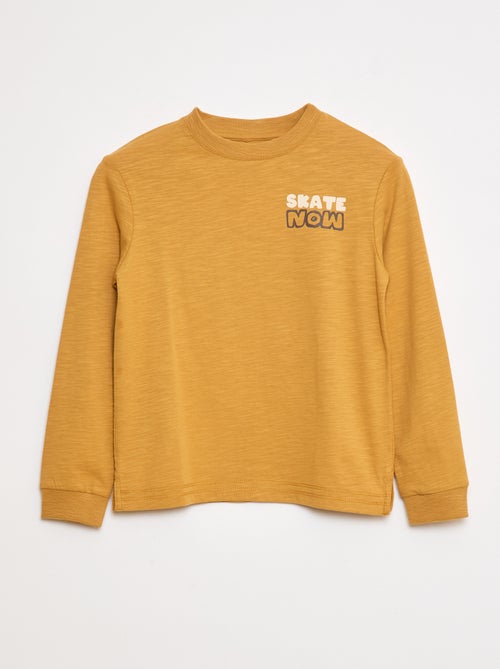 T-shirt folgado com estampado de skate - Kiabi