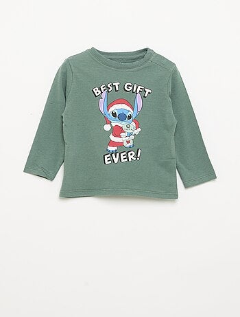 T-shirt folgado de manga comprida 'Disney' 'Stitch'