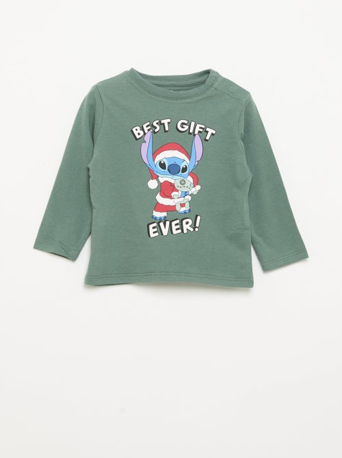 T-shirt folgado de manga comprida 'Disney' 'Stitch' - Kiabi