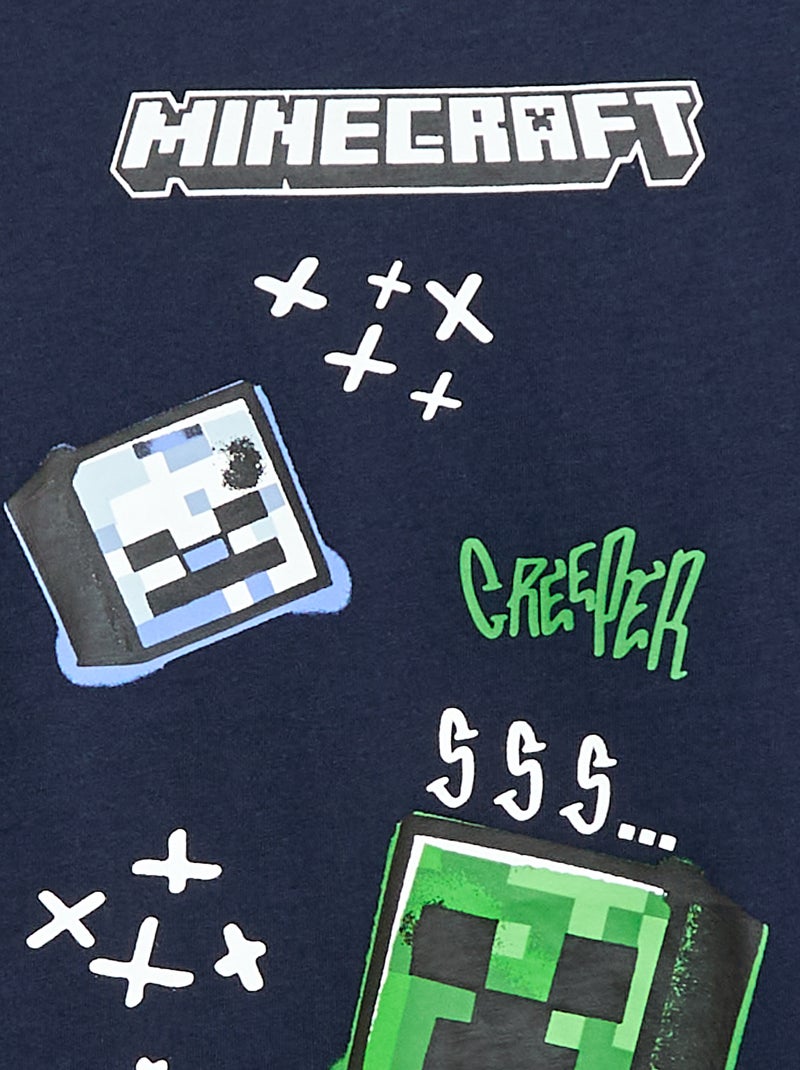 T-shirt folgado 'Minecraft' Azul - Kiabi