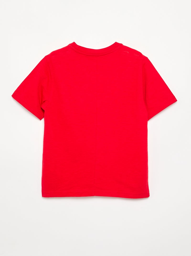 T-shirt folgado Vermelho - Kiabi