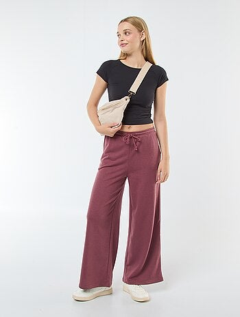 T-shirt franzida lisa